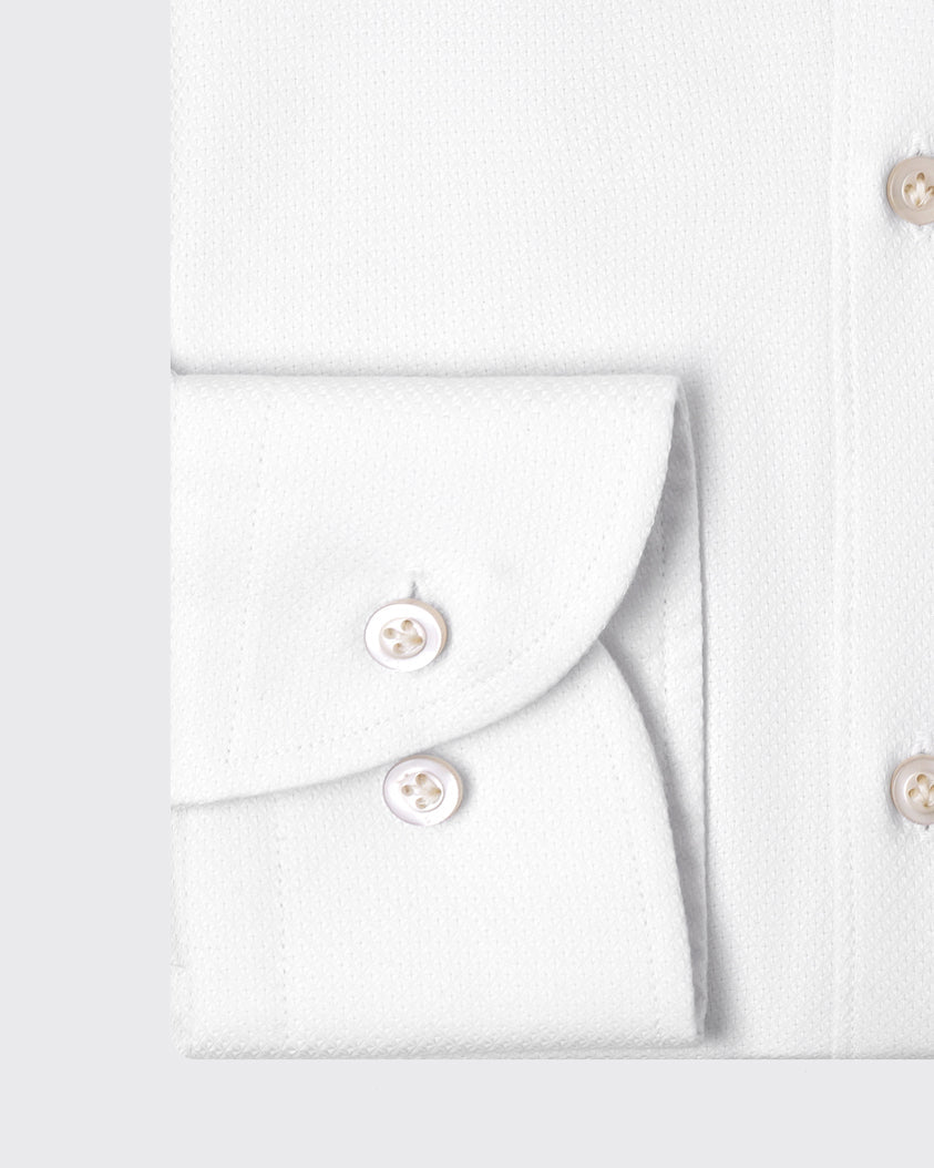 TEXTURED REGULAR FIT COTTON SHIRT - Roban