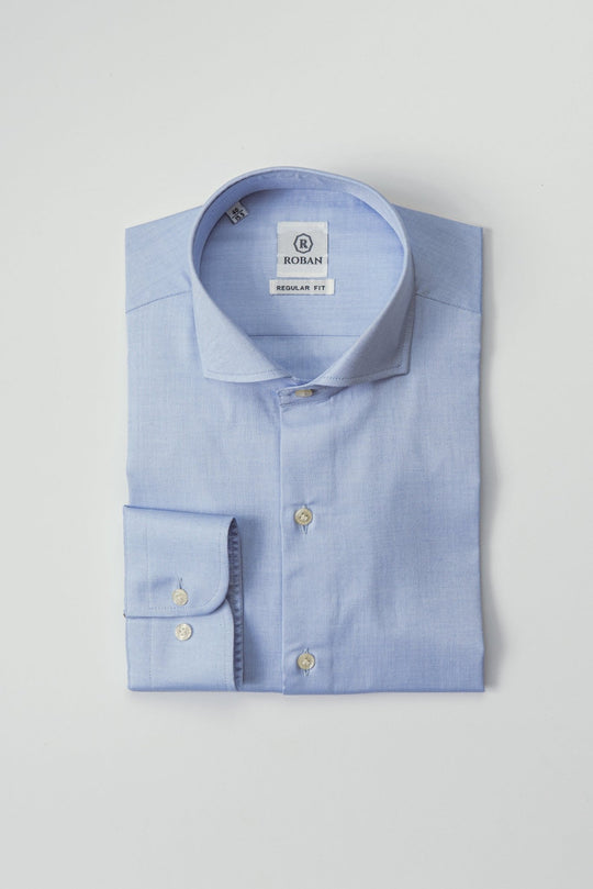 TEXTURED ROYAL OXFORD REGULAR FIT SHIRT - Roban