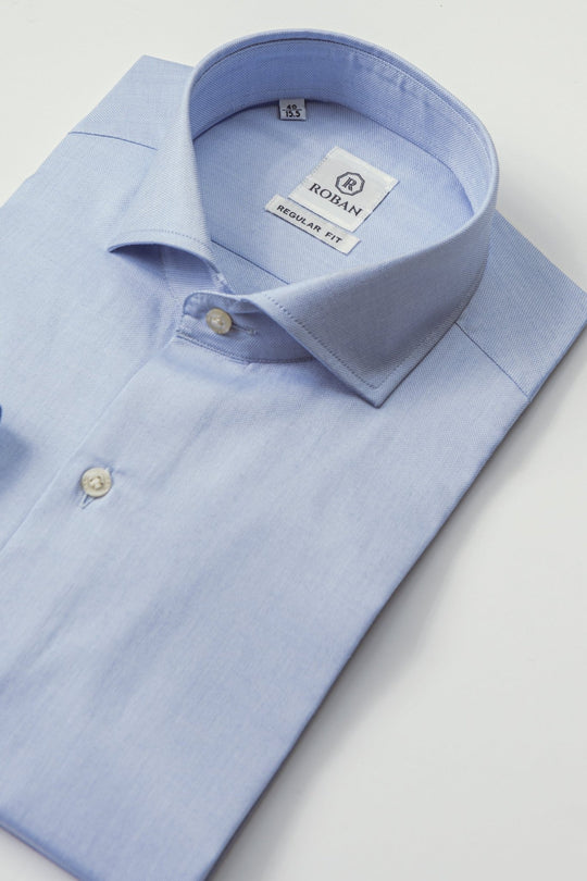 TEXTURED ROYAL OXFORD REGULAR FIT SHIRT - Roban