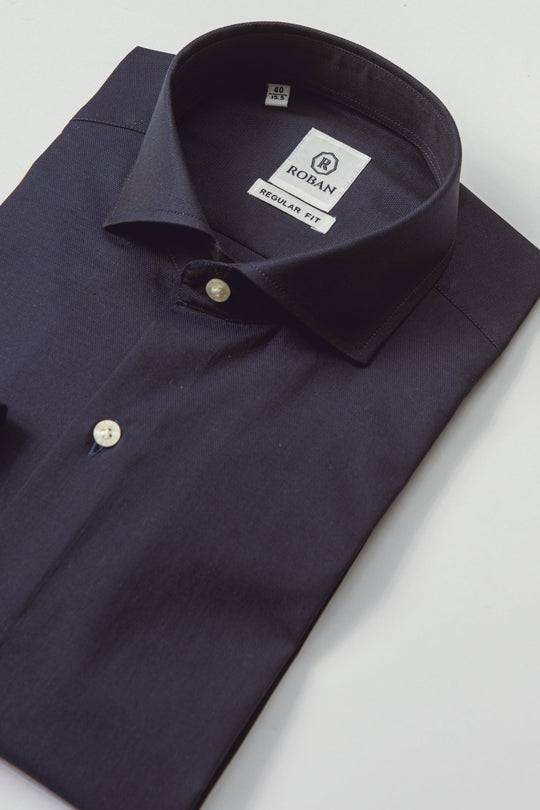 TEXTURED ROYAL OXFORD REGULAR FIT SHIRT - Roban