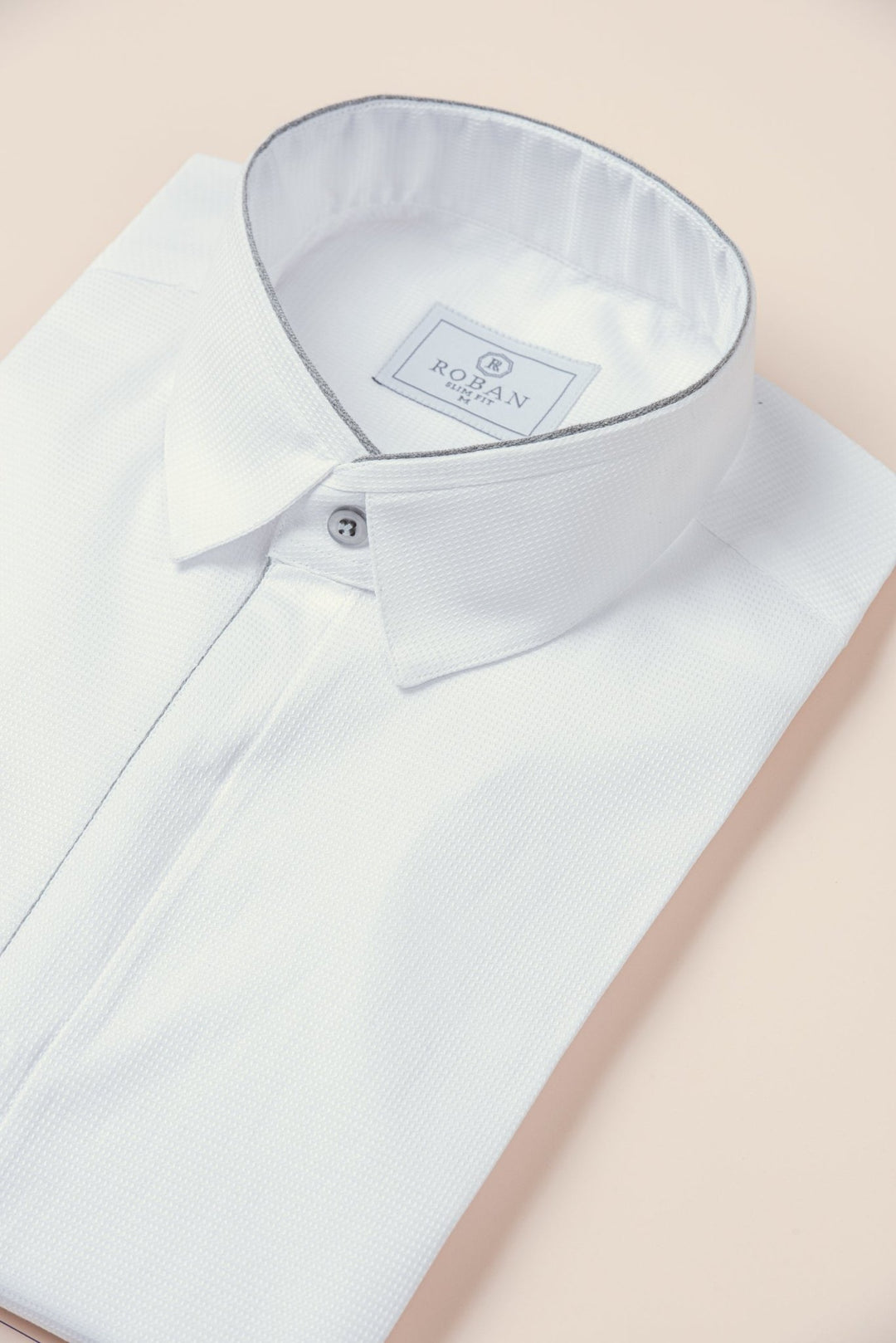 TEXTURED SATIN COTTON SHIRT - Roban