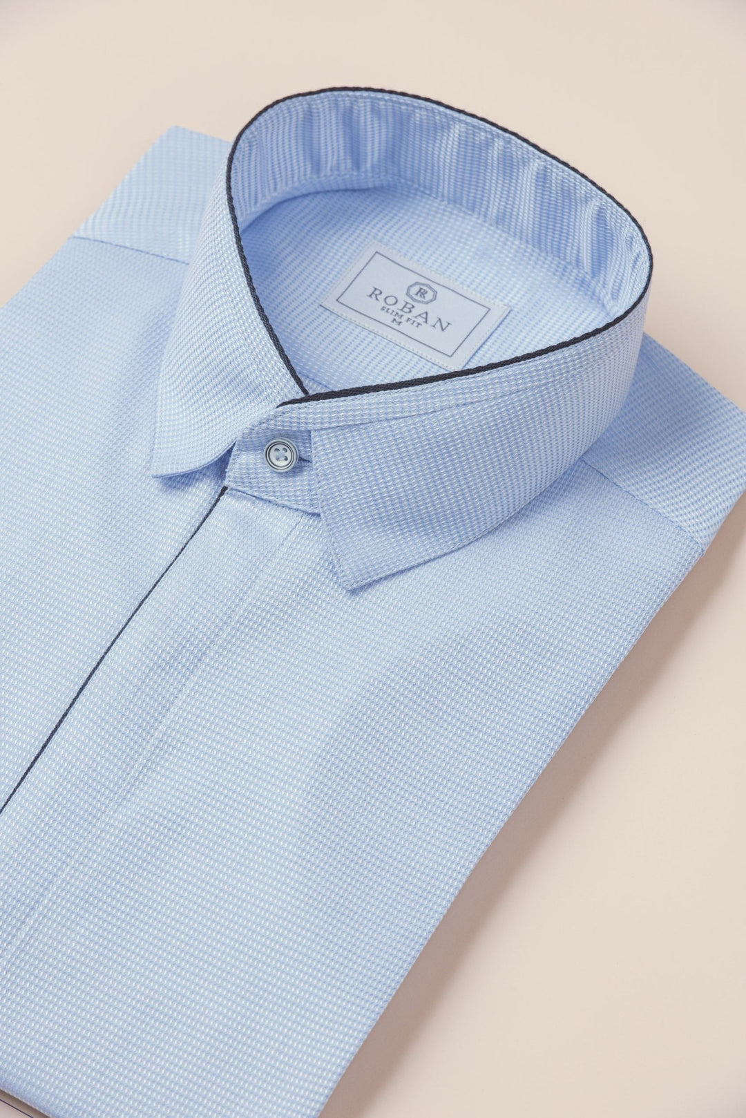 TEXTURED SATIN COTTON SHIRT - Roban