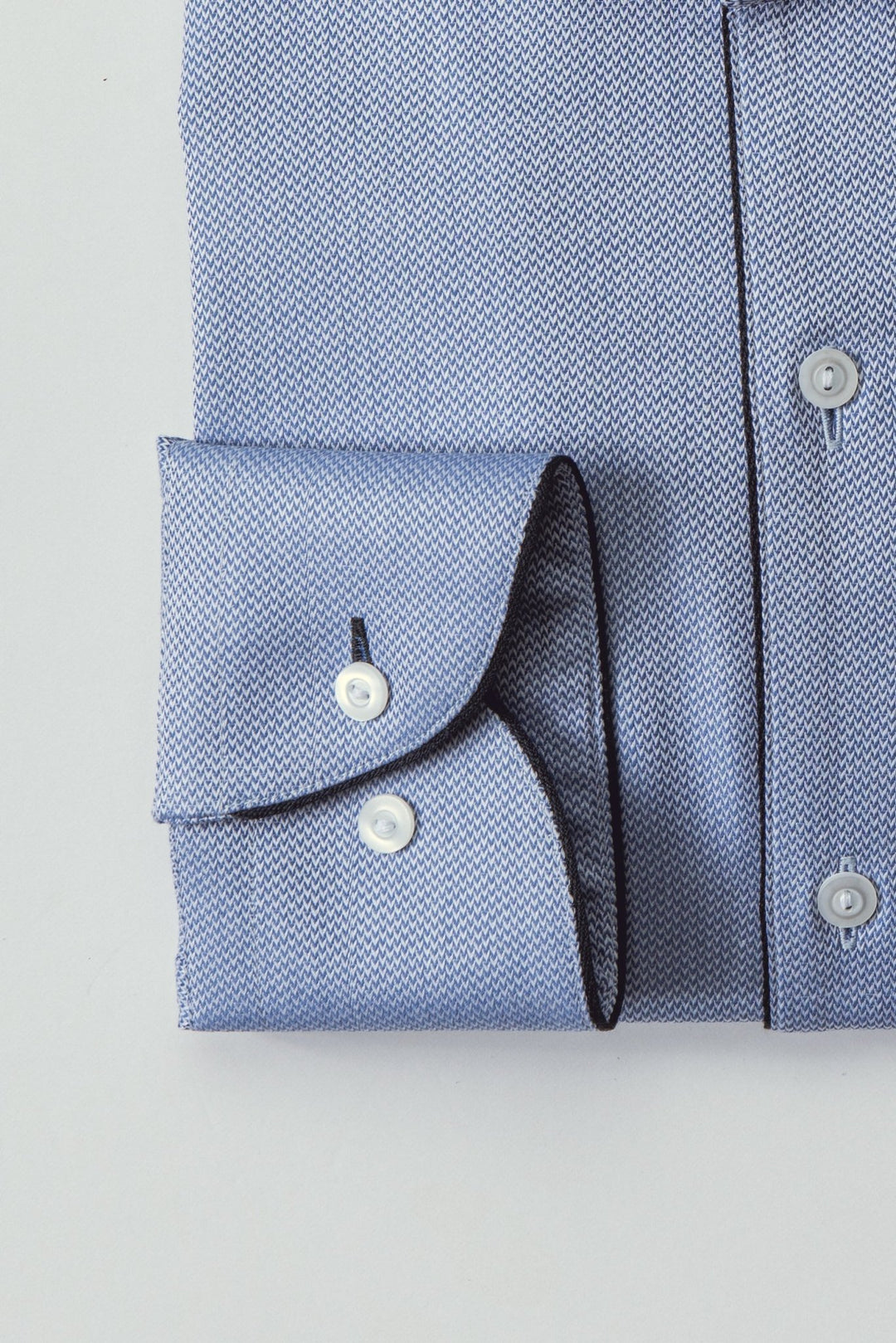 TEXTURED SLIM FIT SATIN SHIRT - Roban