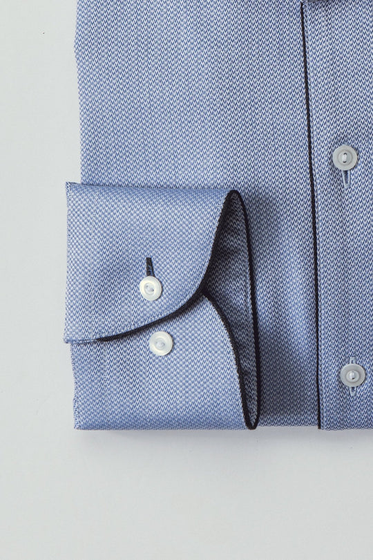 TEXTURED SLIM FIT SATIN SHIRT - Roban