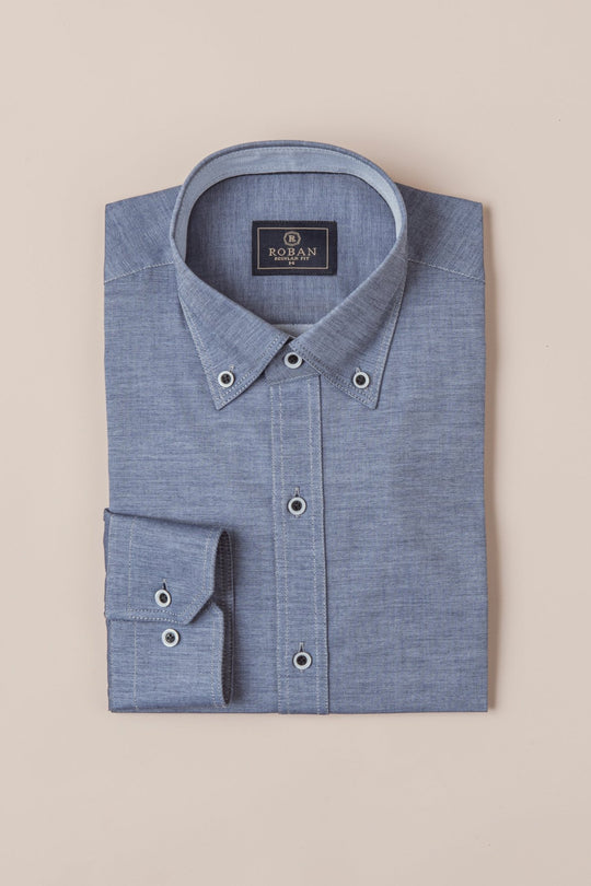 TWILL COTTON REGULAR FIT SHIRT - Roban