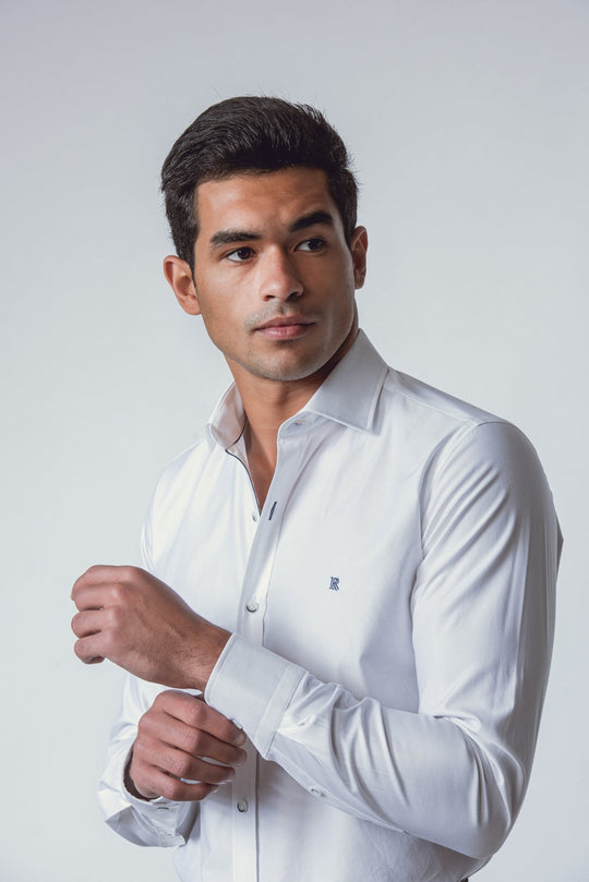 TWILL COTTON SLIM FIT SHIRT - Roban