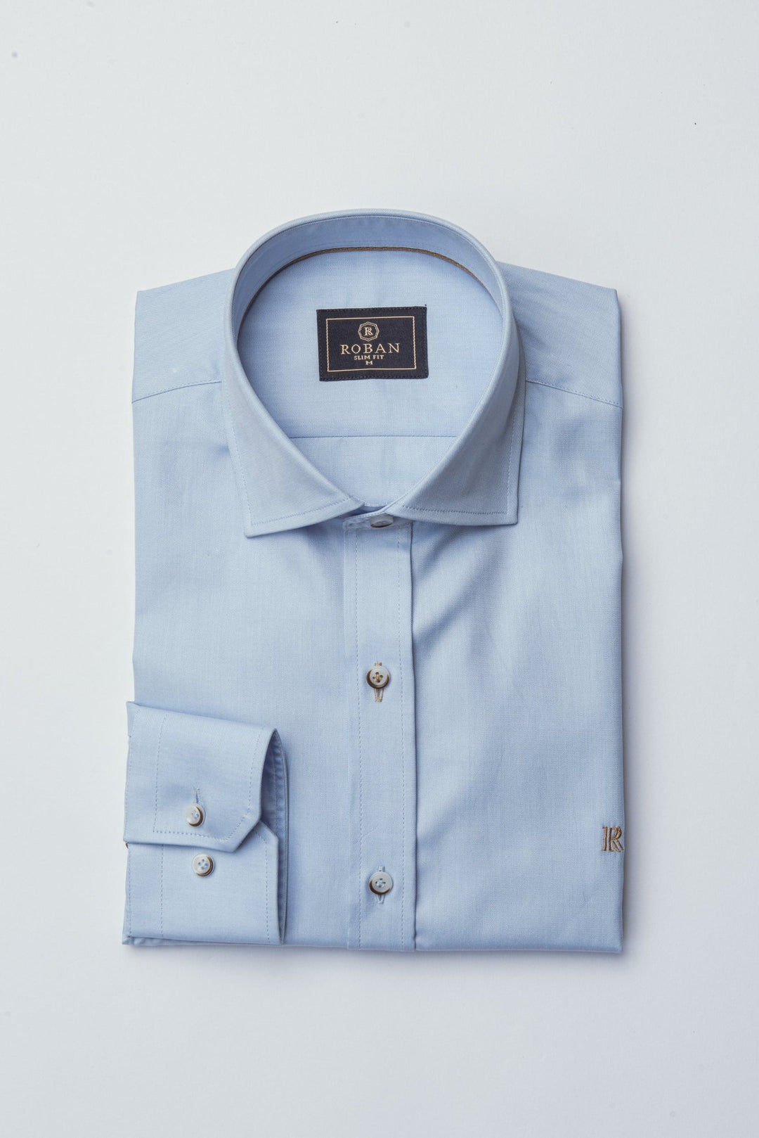 TWILL COTTON SLIM FIT SHIRT - Roban