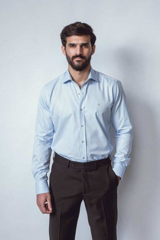 TWILL COTTON SLIM FIT SHIRT - Roban