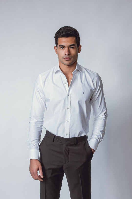 TWILL COTTON SLIM FIT SHIRT - Roban