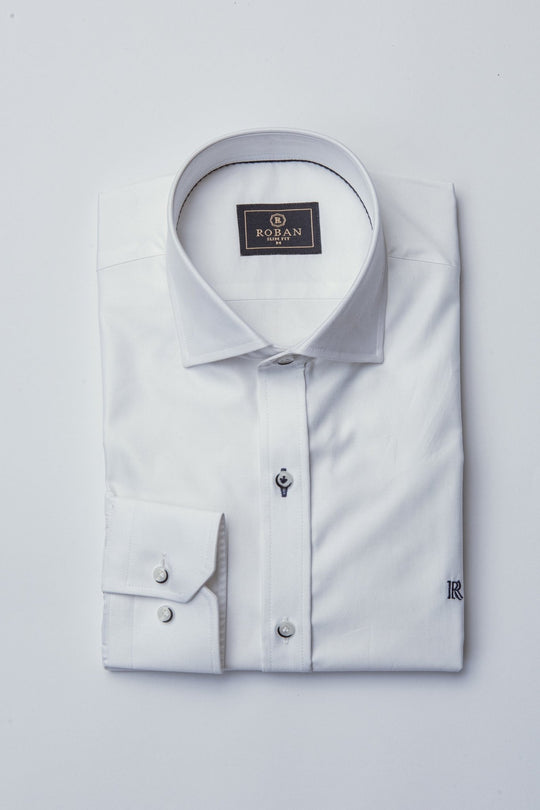 TWILL COTTON SLIM FIT SHIRT - Roban