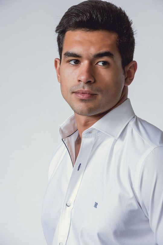 TWILL COTTON SLIM FIT SHIRT - Roban