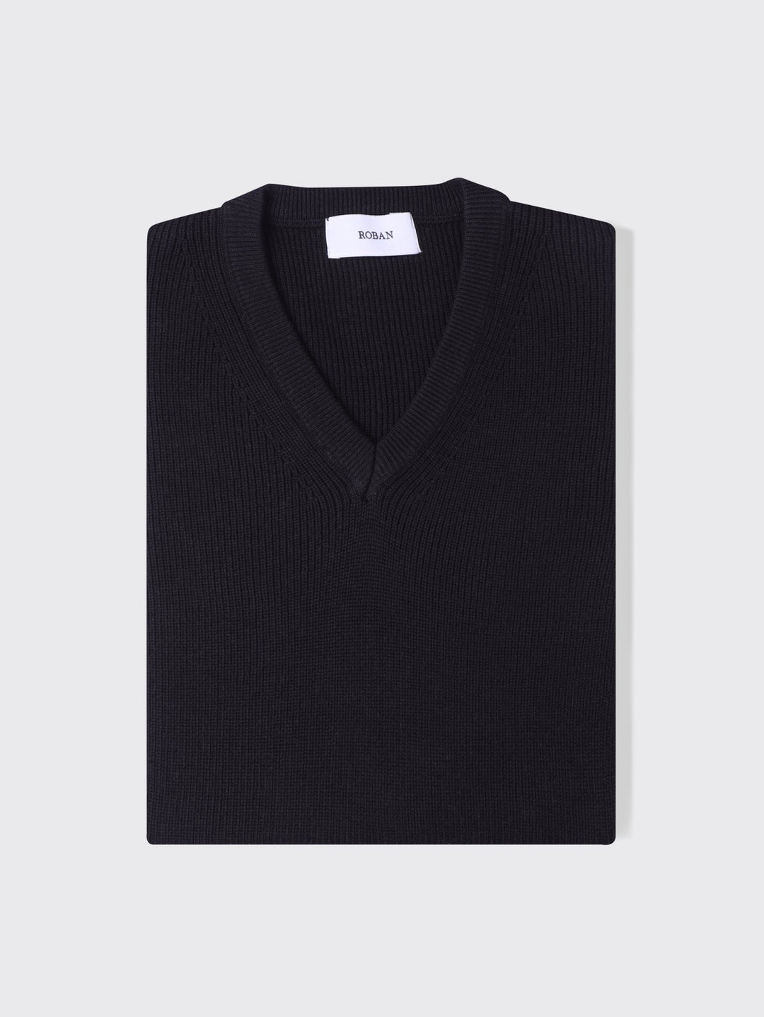V - neck Cotton knitted Pullover - Roban