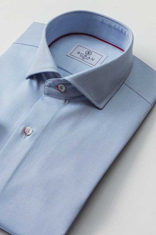 VALENTINE'S DAY SLIM FIT SATIN COTTON SHIRT - Roban