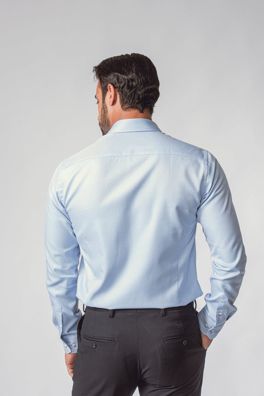 VALENTINE'S DAY SLIM FIT SATIN COTTON SHIRT - Roban