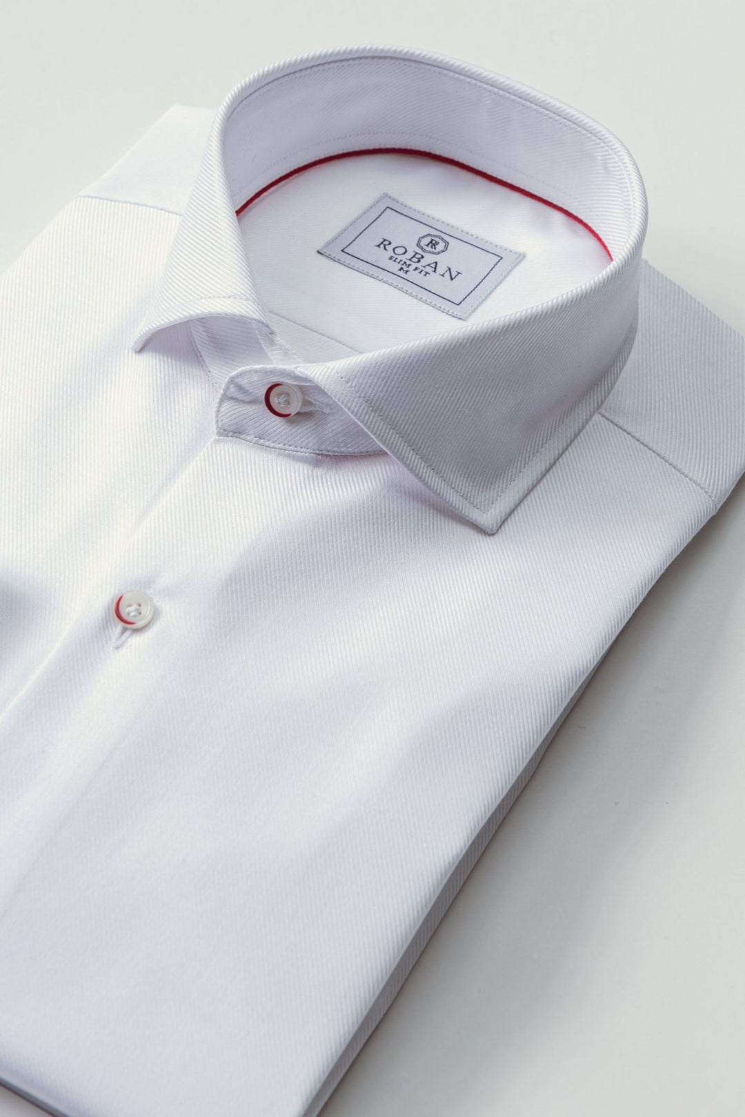 VALENTINE'S DAY SLIM FIT SATIN COTTON SHIRT - Roban