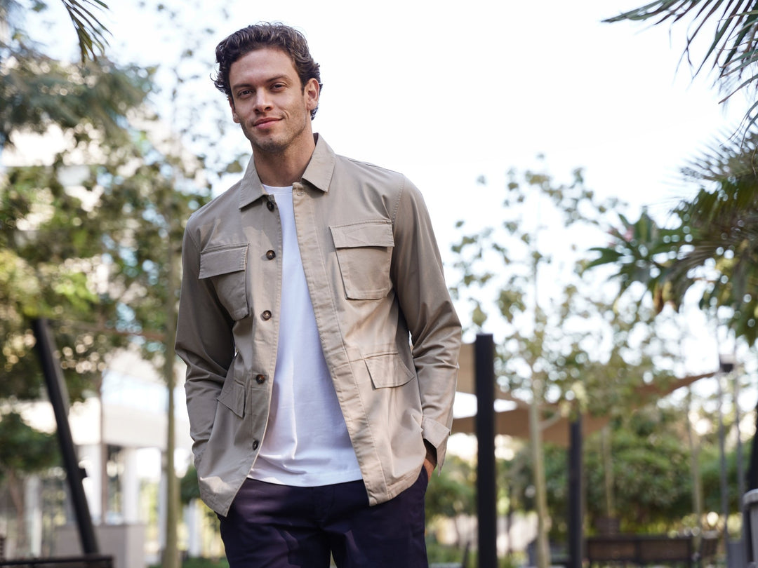 Washed Gabardine Overshirt - Roban