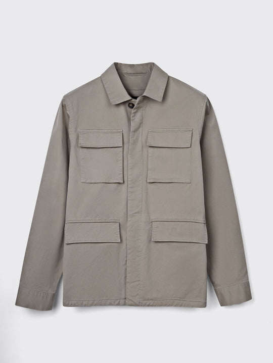 Washed Gabardine Overshirt - Roban