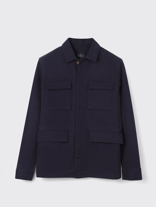 Washed Gabardine Overshirt - Roban