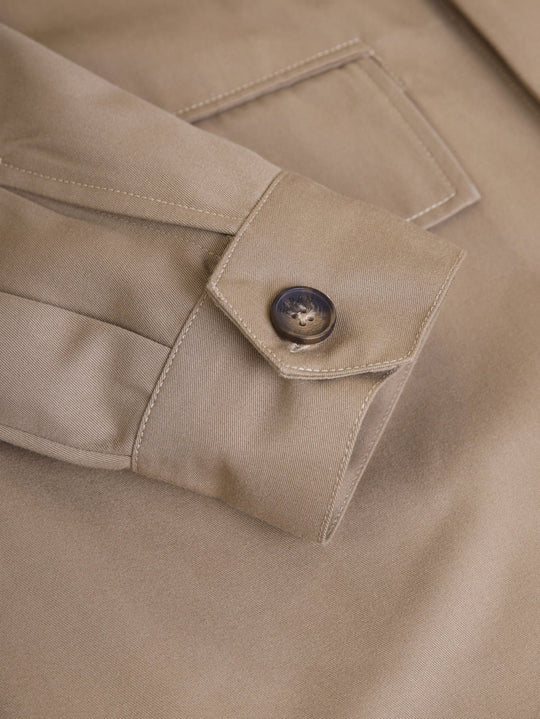 Washed Gabardine Overshirt - Roban