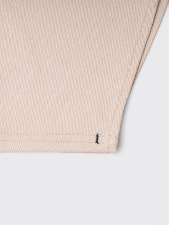 Washed Gabardine Shirt with Hidden Buttons - Roban