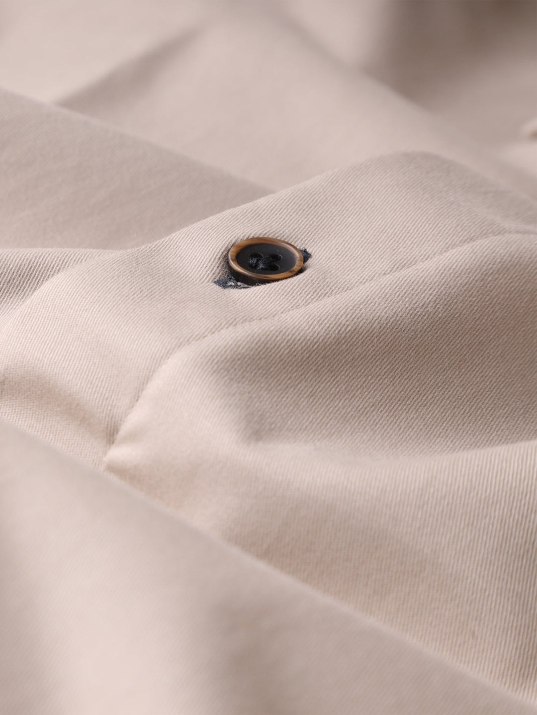 Washed Gabardine Shirt with Hidden Buttons - Roban