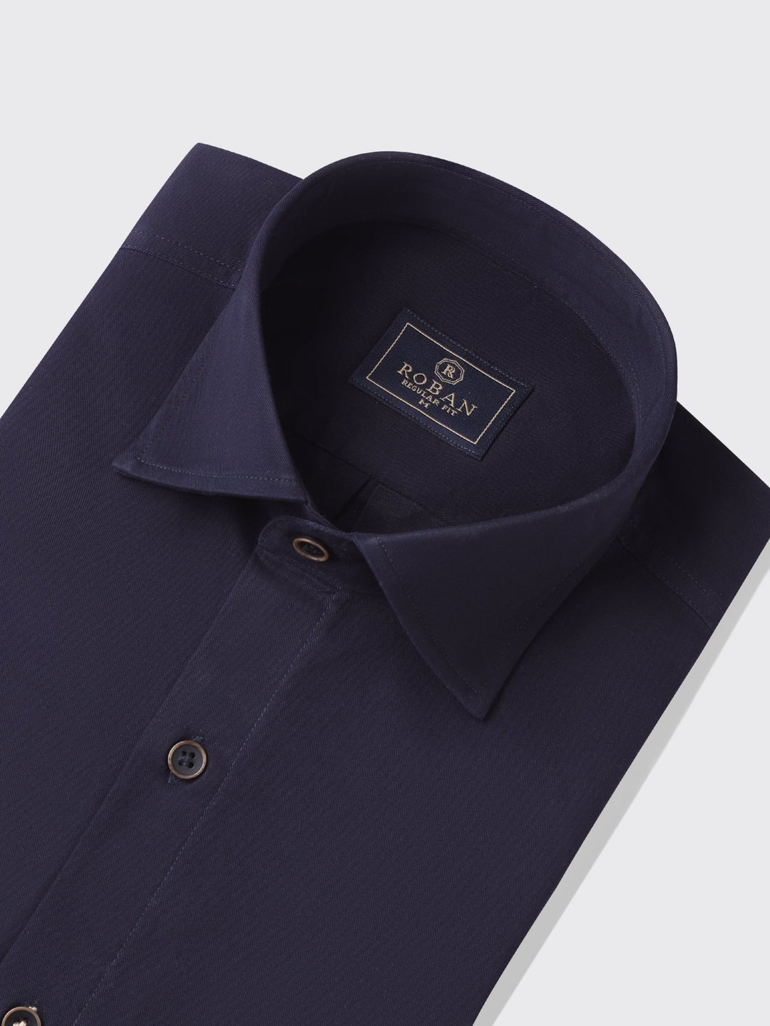 Washed Gabardine Shirt with Hidden Buttons - Roban