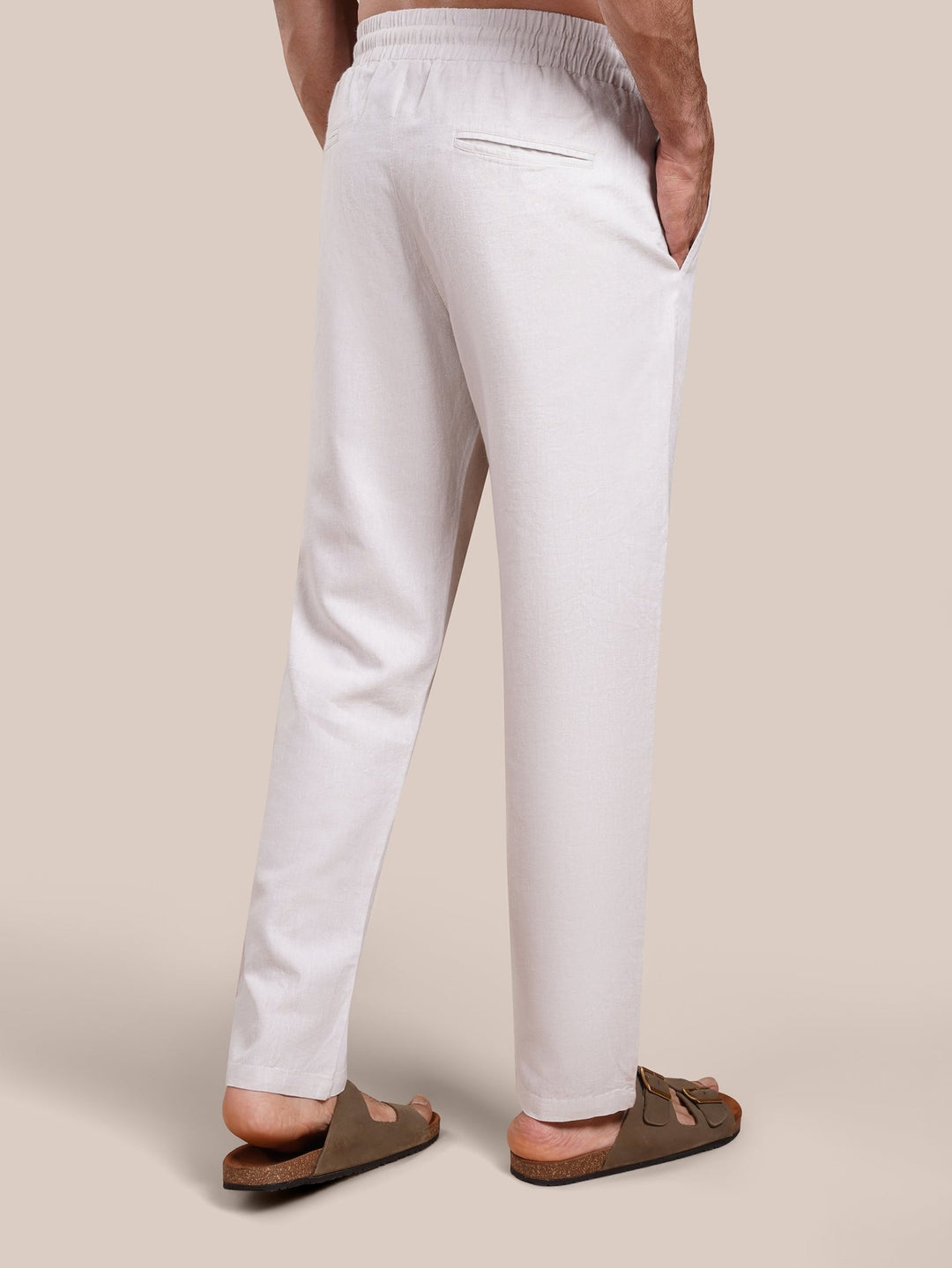 Washed Linen Cotton Pants - Roban