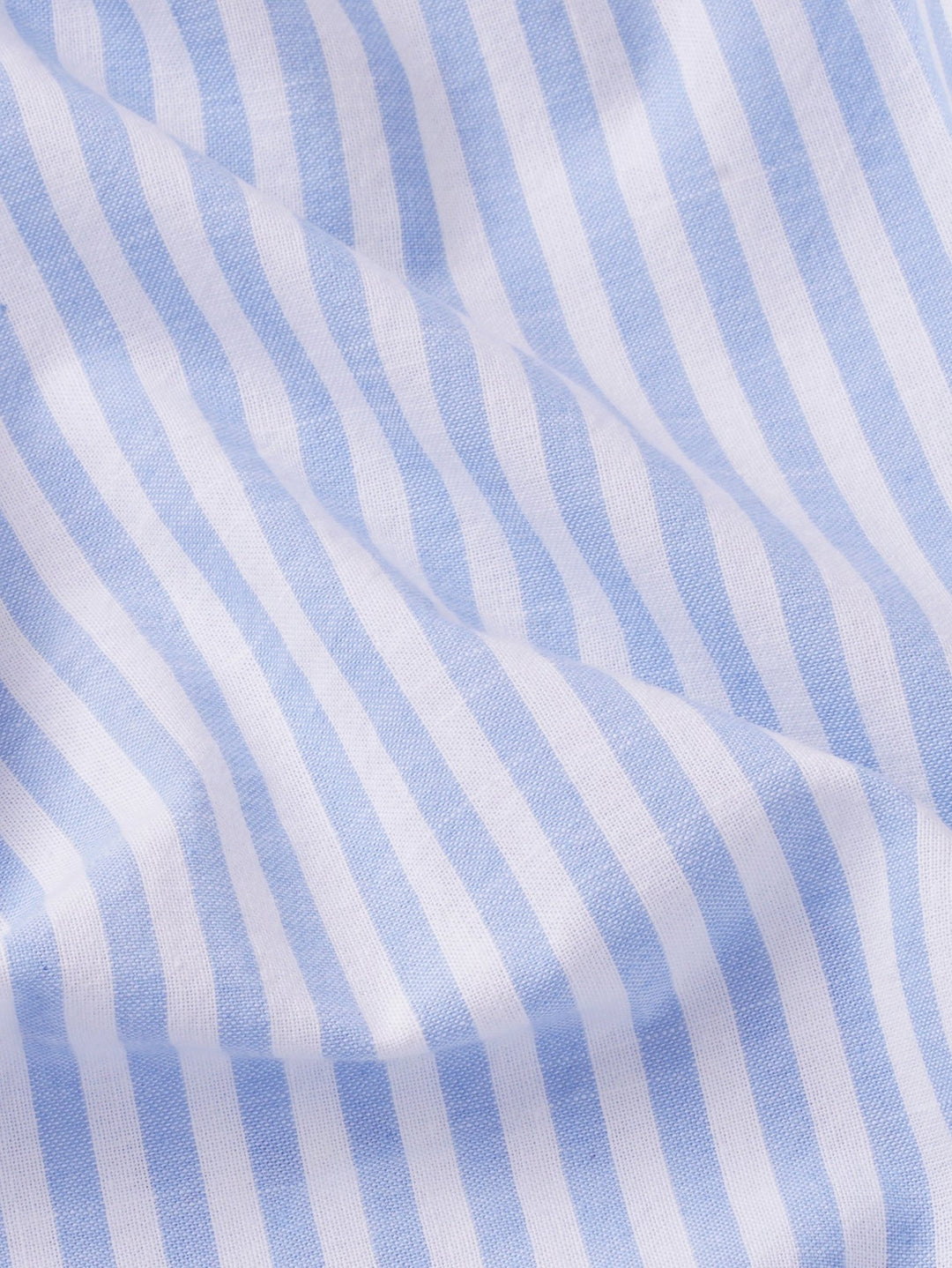 WASHED STRIPED LINEN COTTON SLIM FIT SHIRT - Roban