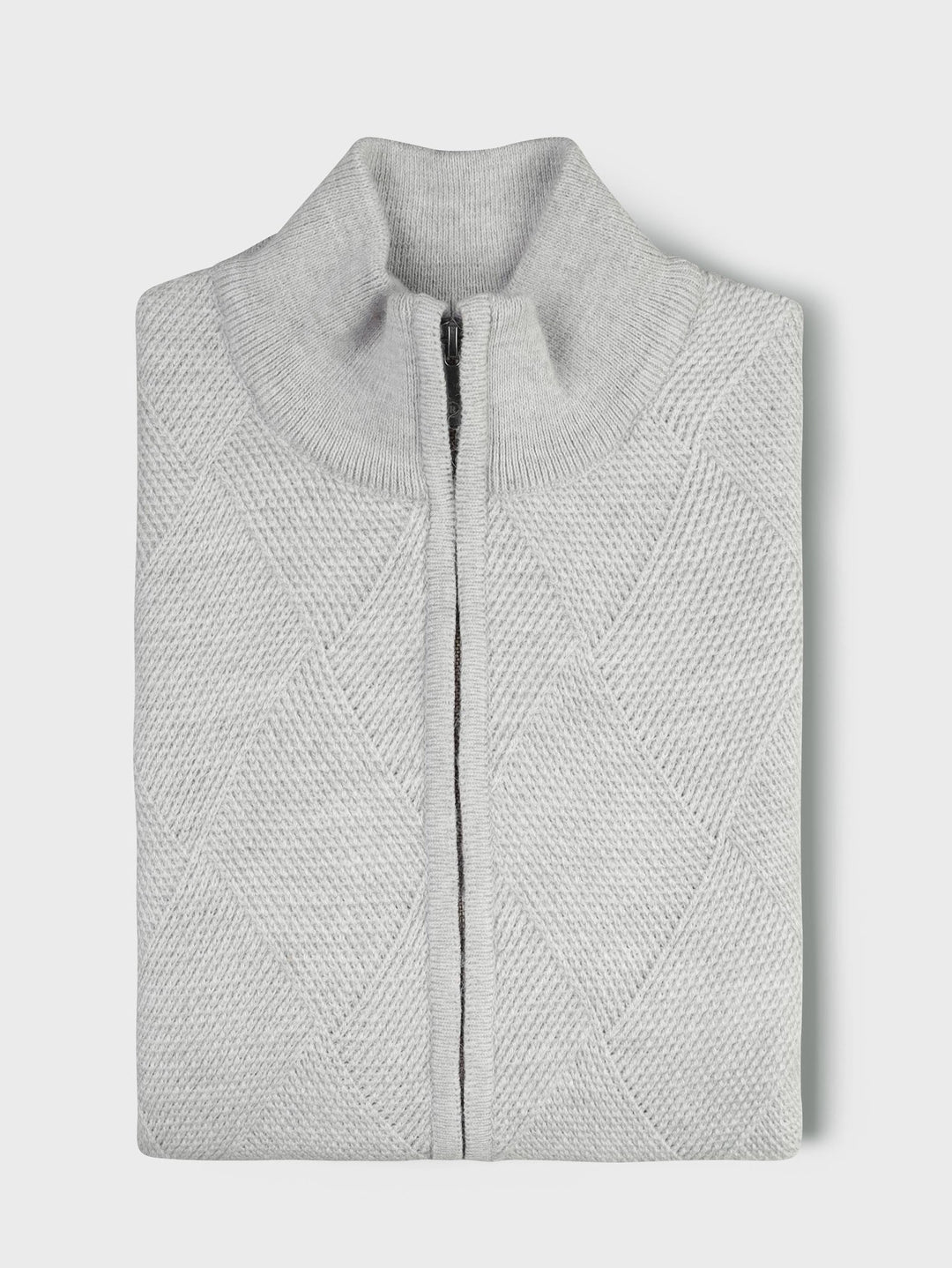 Zipped Turtle - neck cardigan - Roban