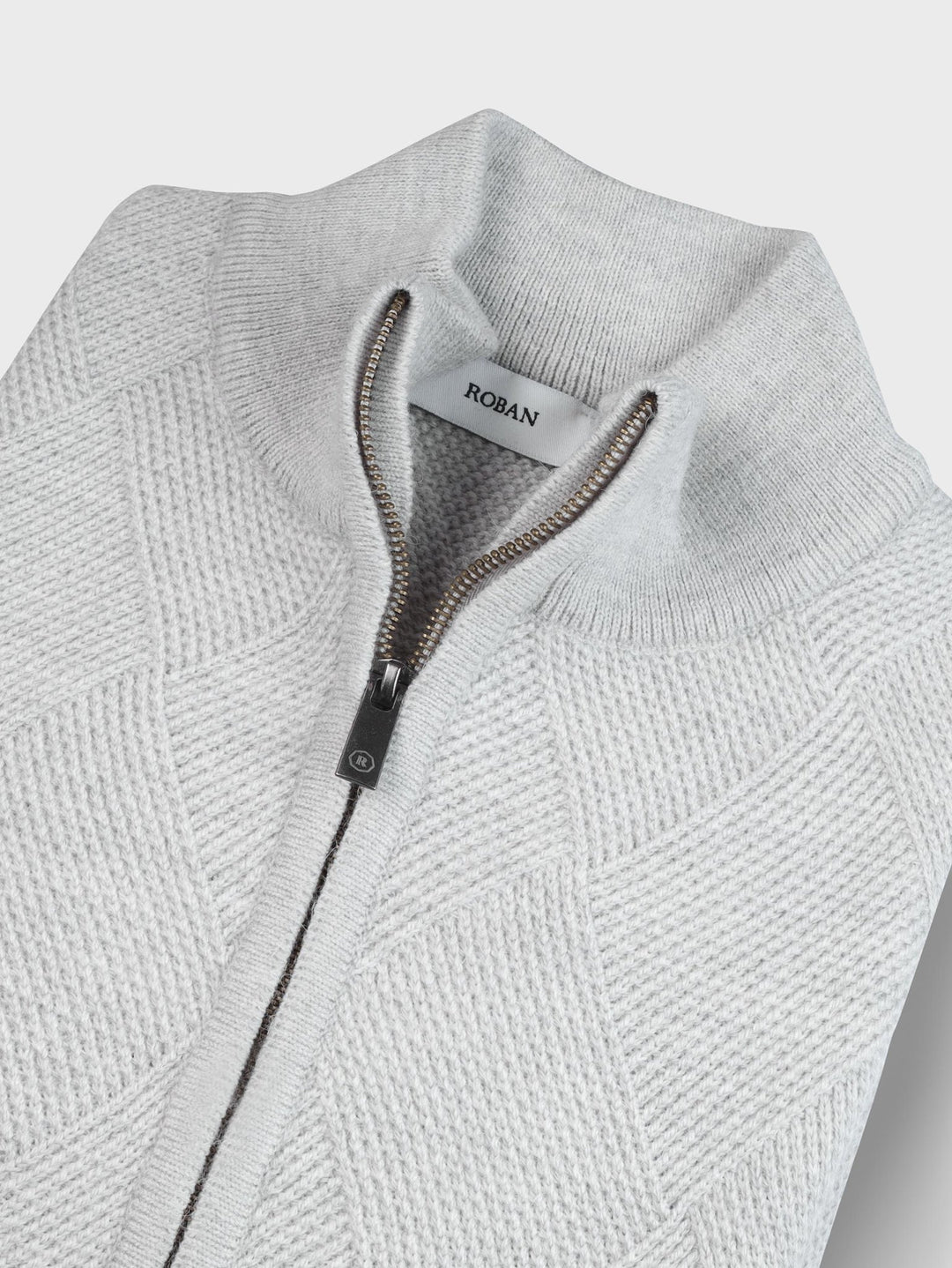 Zipped Turtle - neck cardigan - Roban