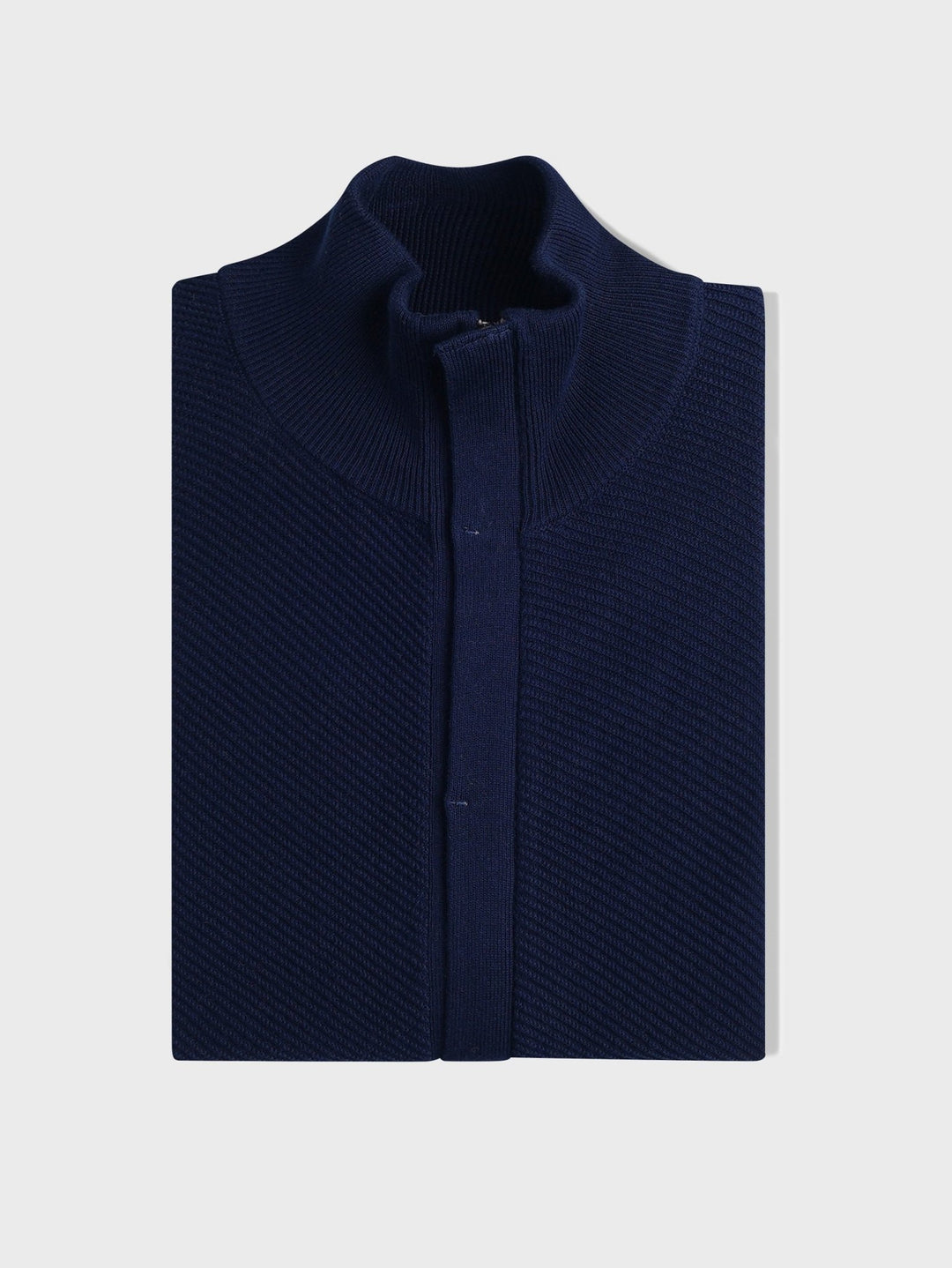 Zipped Turtle - neck cardigan - Roban
