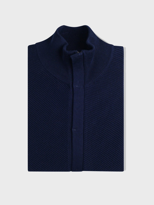 Zipped Turtle - neck cardigan - Roban