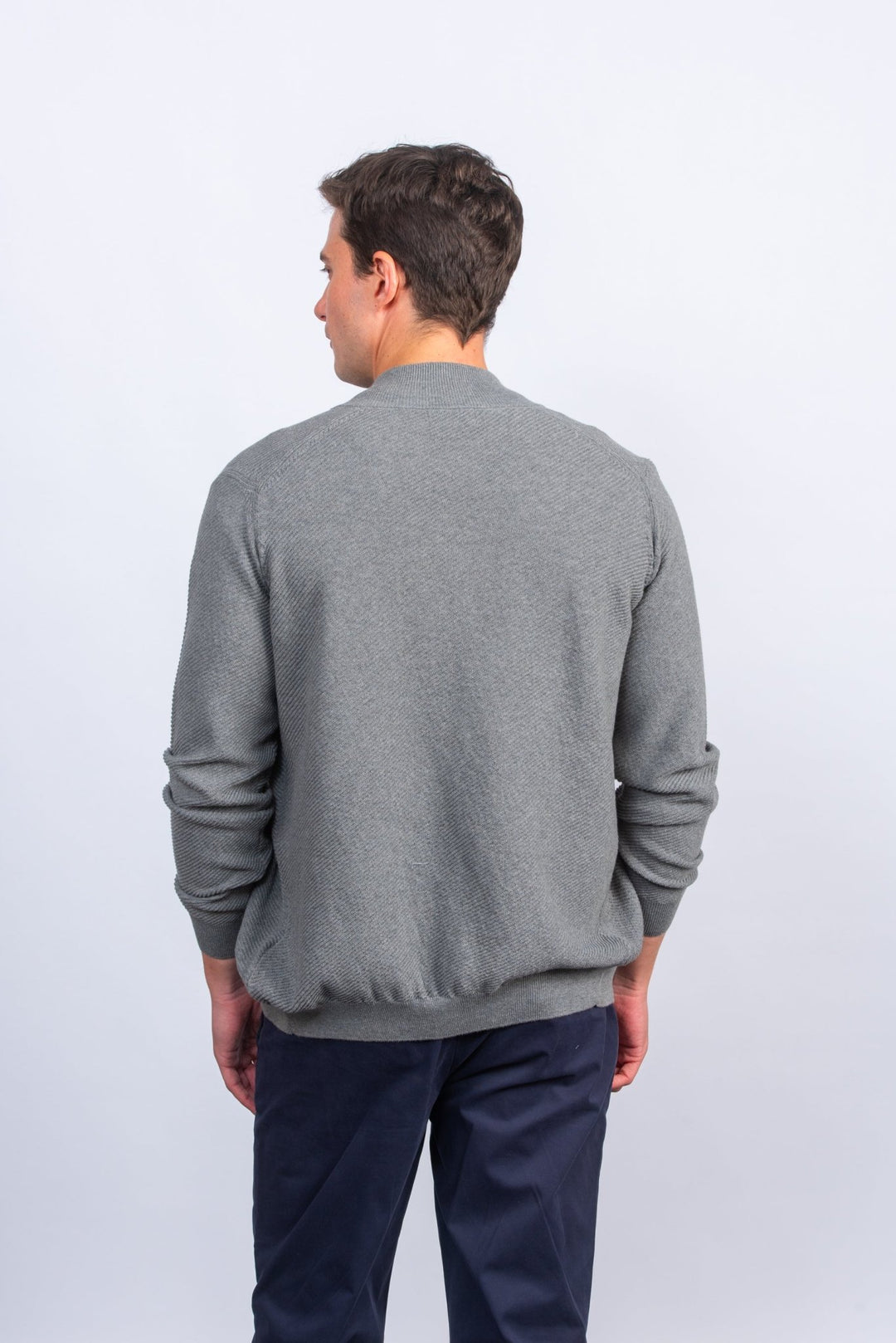 Zipped Turtle - neck cardigan - Roban