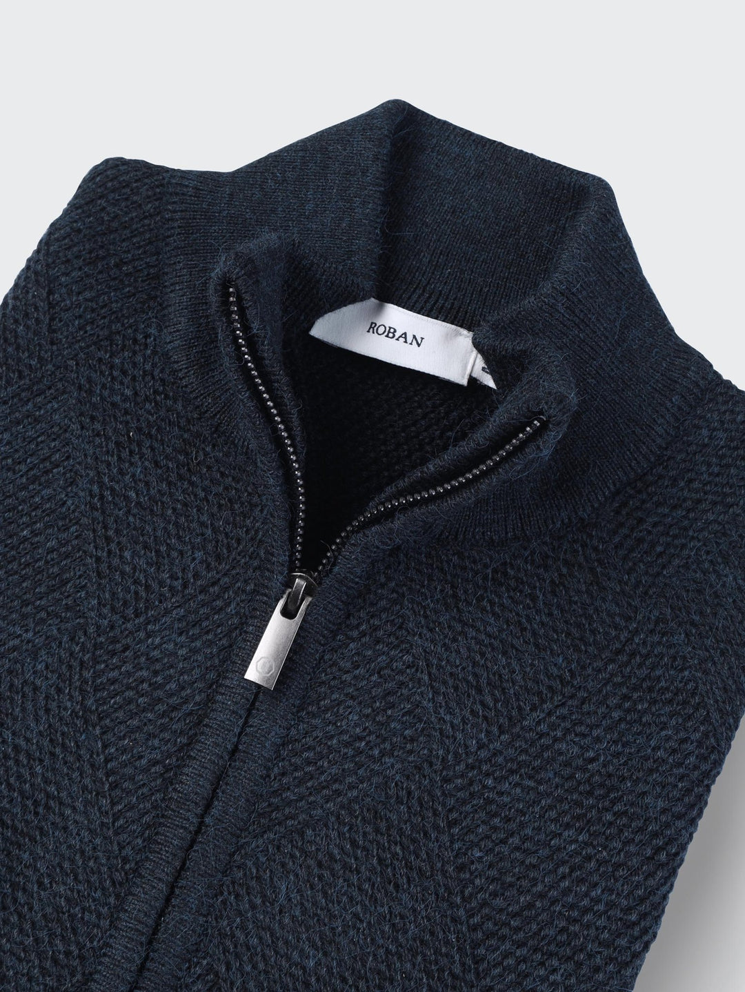 Zipped Turtle - neck cardigan - Roban