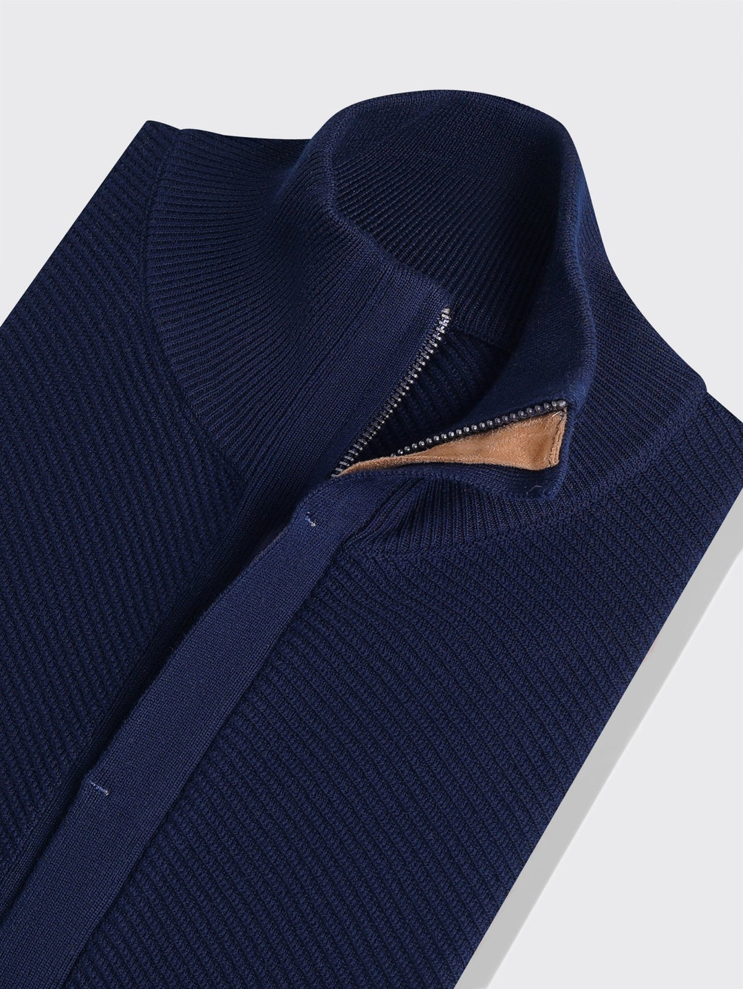 Zipped Turtle - neck cardigan - Roban