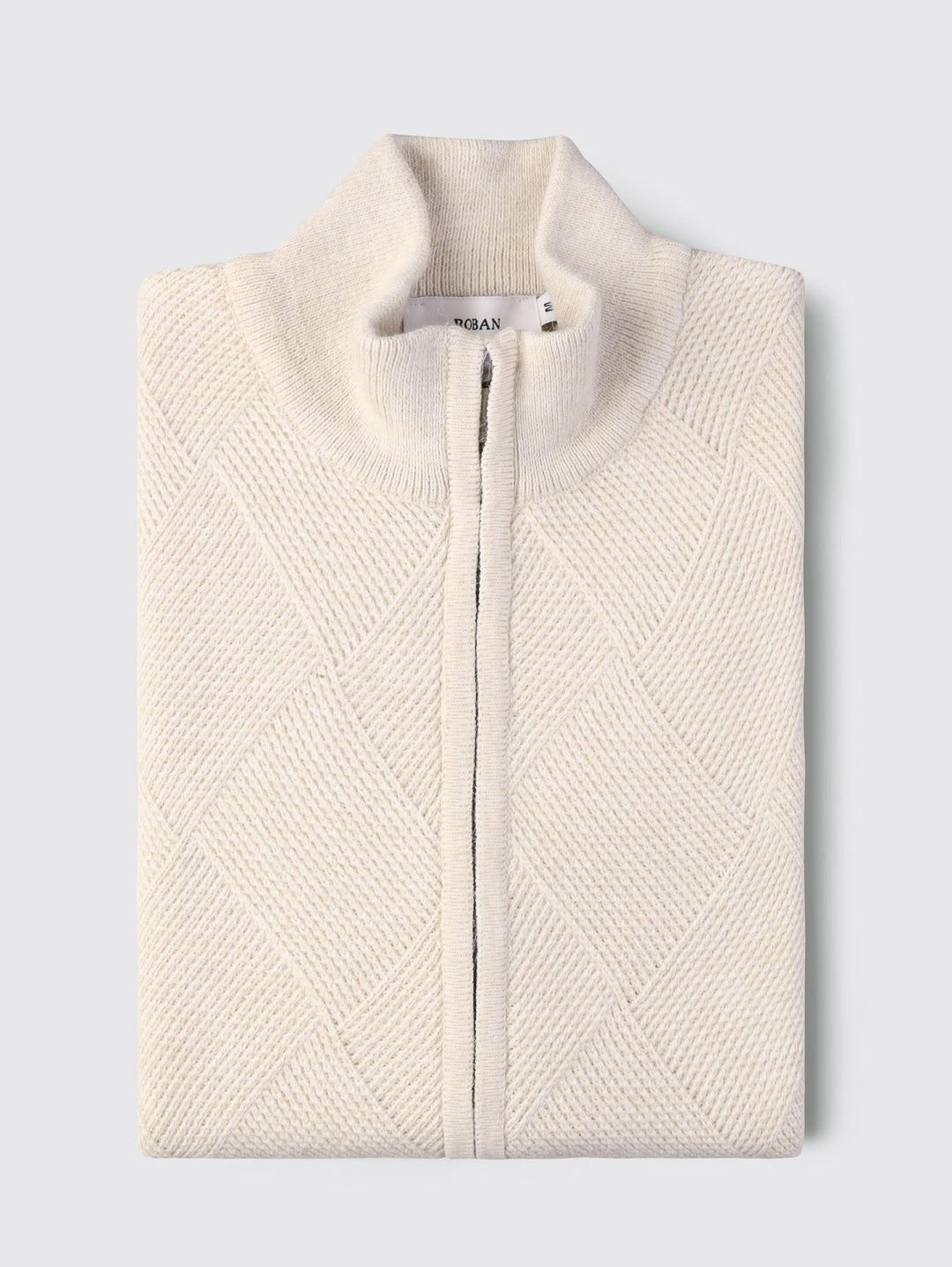 Zipped Turtle - neck cardigan - Roban