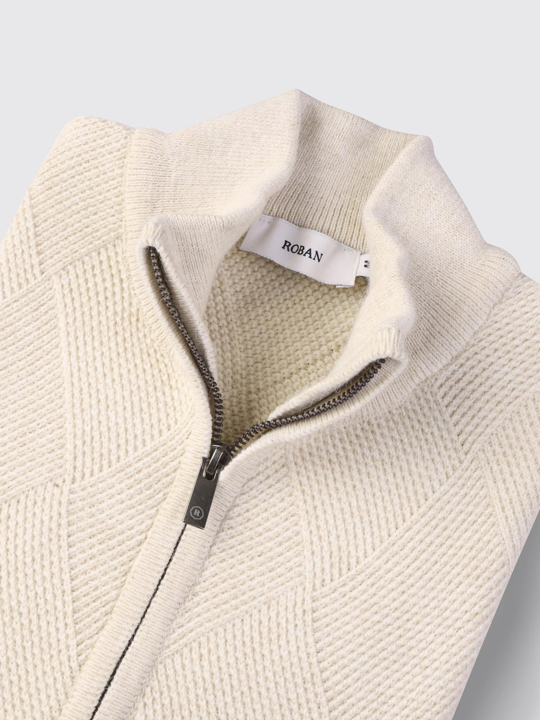 Zipped Turtle - neck cardigan - Roban