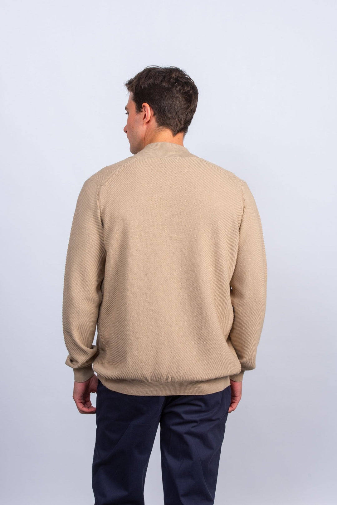 Zipped Turtle - neck cardigan - Roban